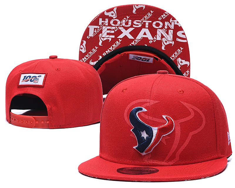2020 NFL Houston Texans red hat->mlb hats->Sports Caps